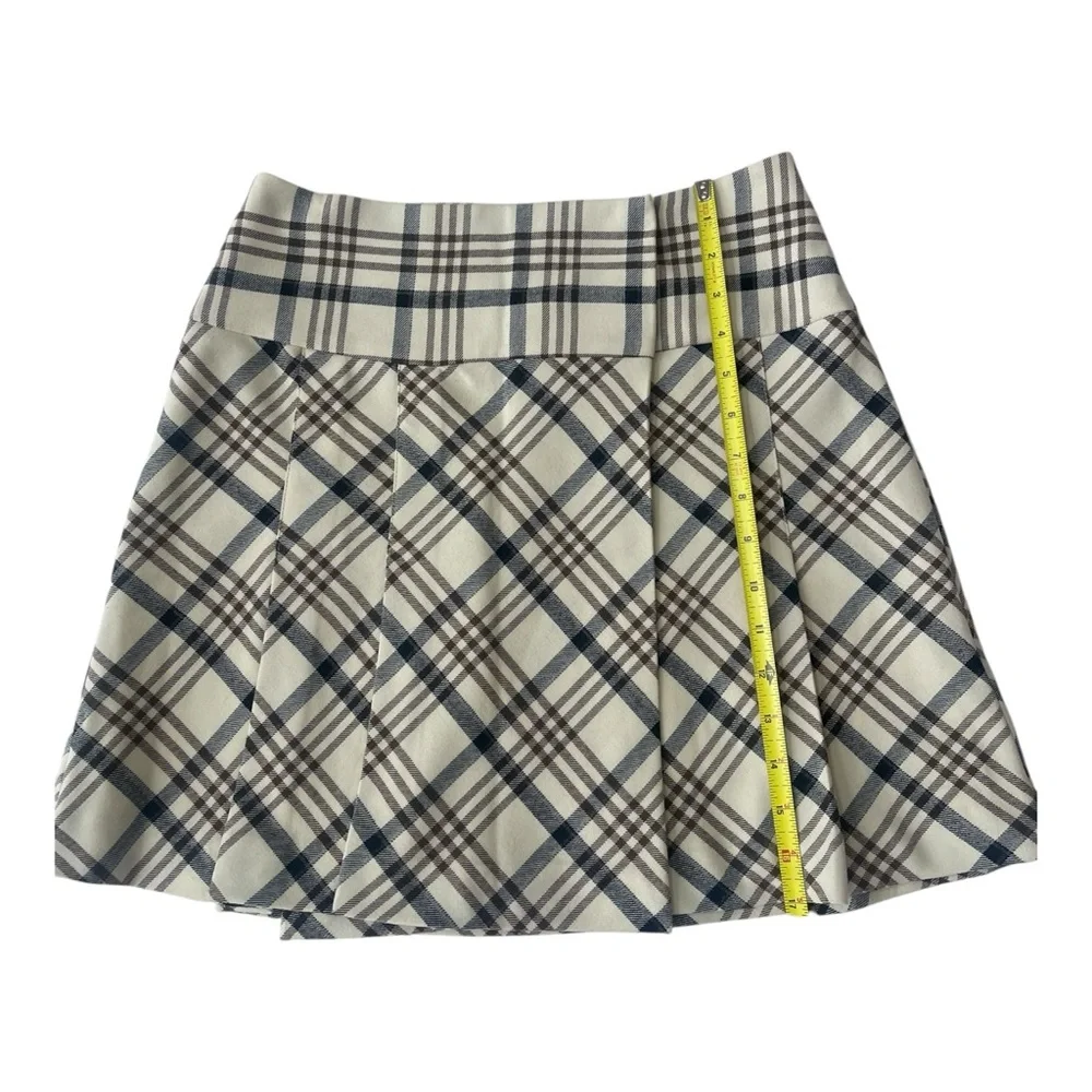 The Limited Black and White Cream Mini A-Line Pleated Skirt Size 2 - Picture 10 of 15